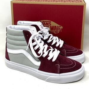 VANS Classic Sport Sk8-Hi Wine Gray Womens Size 10